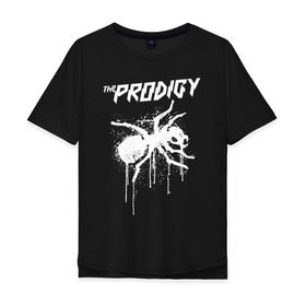 Мужская футболка хлопок Oversize с принтом THE PRODIGY в Петрозаводске, 100% хлопок | свободный крой, круглый ворот, “спинка” длиннее передней части | prodigy | the prodigy