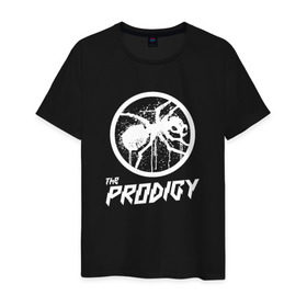 Мужская футболка хлопок с принтом THE PRODIGY в Петрозаводске, 100% хлопок | прямой крой, круглый вырез горловины, длина до линии бедер, слегка спущенное плечо. | prodigy | the prodigy