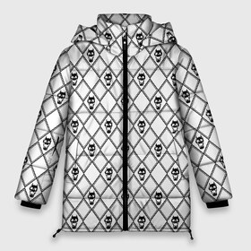 Женская зимняя куртка 3D с принтом KILLER QUEEN SKULL в Петрозаводске, верх — 100% полиэстер; подкладка — 100% полиэстер; утеплитель — 100% полиэстер | длина ниже бедра, силуэт Оверсайз. Есть воротник-стойка, отстегивающийся капюшон и ветрозащитная планка. 

Боковые карманы с листочкой на кнопках и внутренний карман на молнии | adventure | jojo | jojo s bizarre | jojo’s bizarre adventure | killer queen | аниме | джоджо | манга | невероятные приключения джоджо