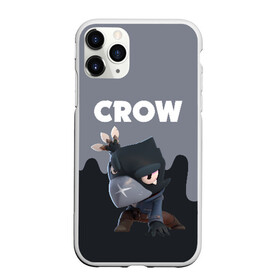 Чехол для iPhone 11 Pro матовый с принтом BRAWL STARS CROW в Петрозаводске, Силикон |  | android | brawl stars | colt | crow | games | leon | penny | poco. | shelly | spike | wanted | брав | бравл старс | звезды | игры | мобильные игры | старс