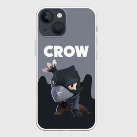 Чехол для iPhone 13 mini с принтом BRAWL STARS CROW в Петрозаводске,  |  | android | brawl stars | colt | crow | games | leon | penny | poco. | shelly | spike | wanted | брав | бравл старс | звезды | игры | мобильные игры | старс