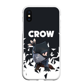 Чехол для iPhone XS Max матовый с принтом BRAWL STARS CROW в Петрозаводске, Силикон | Область печати: задняя сторона чехла, без боковых панелей | android | brawl stars | colt | crow | games | leon | penny | poco. | shelly | spike | wanted | брав | бравл старс | звезды | игры | мобильные игры | старс