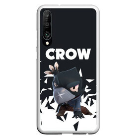 Чехол для Honor P30 с принтом BRAWL STARS CROW в Петрозаводске, Силикон | Область печати: задняя сторона чехла, без боковых панелей | android | brawl stars | colt | crow | games | leon | penny | poco. | shelly | spike | wanted | брав | бравл старс | звезды | игры | мобильные игры | старс