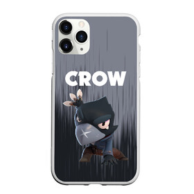 Чехол для iPhone 11 Pro матовый с принтом BRAWL STARS CROW в Петрозаводске, Силикон |  | android | brawl stars | colt | crow | games | leon | penny | poco. | shelly | spike | wanted | брав | бравл старс | звезды | игры | мобильные игры | старс