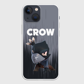 Чехол для iPhone 13 mini с принтом BRAWL STARS CROW в Петрозаводске,  |  | android | brawl stars | colt | crow | games | leon | penny | poco. | shelly | spike | wanted | брав | бравл старс | звезды | игры | мобильные игры | старс