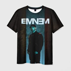 Мужская футболка 3D с принтом Eminem в Петрозаводске, 100% полиэфир | прямой крой, круглый вырез горловины, длина до линии бедер | emenem | eminem | hip hop | hiphop | kamikaze | marshal mathers | marshall | marshall mathers | rap | rap god | revival | slim shadi | slim shady | venom | еминем | олдскул | реп | рэп | хипхоп | эминем