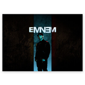Поздравительная открытка с принтом Eminem в Петрозаводске, 100% бумага | плотность бумаги 280 г/м2, матовая, на обратной стороне линовка и место для марки
 | emenem | eminem | hip hop | hiphop | kamikaze | marshal mathers | marshall | marshall mathers | rap | rap god | revival | slim shadi | slim shady | venom | еминем | олдскул | реп | рэп | хипхоп | эминем
