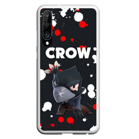 Чехол для Honor P30 с принтом BRAWL STARS CROW в Петрозаводске, Силикон | Область печати: задняя сторона чехла, без боковых панелей | android | brawl stars | colt | crow | games | leon | penny | poco. | shelly | spike | wanted | брав | бравл старс | звезды | игры | мобильные игры | старс