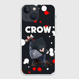 Чехол для iPhone 13 mini с принтом BRAWL STARS CROW в Петрозаводске,  |  | android | brawl stars | colt | crow | games | leon | penny | poco. | shelly | spike | wanted | брав | бравл старс | звезды | игры | мобильные игры | старс