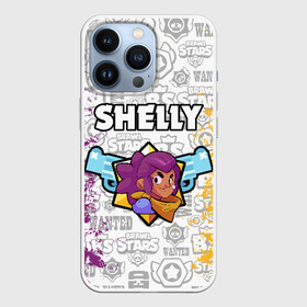 Чехол для iPhone 13 Pro с принтом BRAWL STARS SHELLY в Петрозаводске,  |  | android | brawl stars | colt | crow | games | leon | penny | poco. | shelly | spike | wanted | брав | бравл старс | звезды | игры | мобильные игры | старс