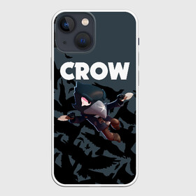 Чехол для iPhone 13 mini с принтом BRAWL STARS CROW в Петрозаводске,  |  | brawl stars | bull | colt | crow | leon | stars | берли | бо | брок | ворон | джесси | динамайк | дэррил | кольт | леон | мортис | нита | пайпер | пенни | поко | пэм | рикошет | спайк | фрэнк | шелли | эль примо