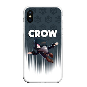 Чехол для iPhone XS Max матовый с принтом BRAWL STARS CROW в Петрозаводске, Силикон | Область печати: задняя сторона чехла, без боковых панелей | brawl stars | bull | colt | crow | leon | stars | берли | бо | брок | ворон | джесси | динамайк | дэррил | кольт | леон | мортис | нита | пайпер | пенни | поко | пэм | рикошет | спайк | фрэнк | шелли | эль примо