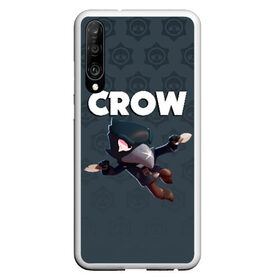 Чехол для Honor P30 с принтом BRAWL STARS CROW в Петрозаводске, Силикон | Область печати: задняя сторона чехла, без боковых панелей | brawl stars | bull | colt | crow | leon | stars | берли | бо | брок | ворон | джесси | динамайк | дэррил | кольт | леон | мортис | нита | пайпер | пенни | поко | пэм | рикошет | спайк | фрэнк | шелли | эль примо