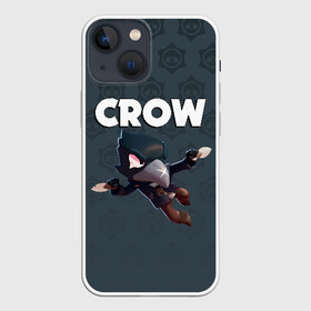 Чехол для iPhone 13 mini с принтом BRAWL STARS CROW в Петрозаводске,  |  | brawl stars | bull | colt | crow | leon | stars | берли | бо | брок | ворон | джесси | динамайк | дэррил | кольт | леон | мортис | нита | пайпер | пенни | поко | пэм | рикошет | спайк | фрэнк | шелли | эль примо