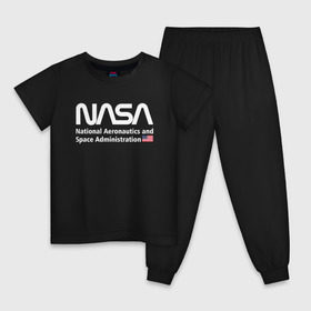 Детская пижама хлопок с принтом NASA в Петрозаводске, 100% хлопок |  брюки и футболка прямого кроя, без карманов, на брюках мягкая резинка на поясе и по низу штанин
 | alien | area 51 | nasa | space x | ufo | америка | американский | астронавт | звезды | земля | зона 51 | инопланетянин | космонавт | космос | луна | марс | наса | нло | планета | пришельцы | ракета | роскосмос | созвездие