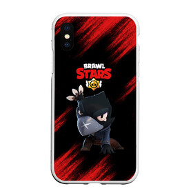 Чехол для iPhone XS Max матовый с принтом Brawl Stars CROW в Петрозаводске, Силикон | Область печати: задняя сторона чехла, без боковых панелей | brawl | brawl stars | crow | leon | stars | бравл | бравл старс | браво старс | игра | компьютерная | кров | леон | онлайн | старс