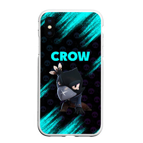 Чехол для iPhone XS Max матовый с принтом Brawl Stars CROW в Петрозаводске, Силикон | Область печати: задняя сторона чехла, без боковых панелей | brawl | brawl stars | crow | leon | stars | бравл | бравл старс | браво старс | игра | компьютерная | кров | леон | онлайн | старс