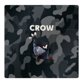 Магнитный плакат 3Х3 с принтом Brawl Stars CROW в Петрозаводске, Полимерный материал с магнитным слоем | 9 деталей размером 9*9 см | brawl | brawl stars | crow | leon | stars | бравл | бравл старс | браво старс | игра | компьютерная | кров | леон | онлайн | старс