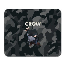 Коврик для мышки прямоугольный с принтом Brawl Stars CROW в Петрозаводске, натуральный каучук | размер 230 х 185 мм; запечатка лицевой стороны | brawl | brawl stars | crow | leon | stars | бравл | бравл старс | браво старс | игра | компьютерная | кров | леон | онлайн | старс