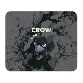 Коврик для мышки прямоугольный с принтом Brawl Stars CROW в Петрозаводске, натуральный каучук | размер 230 х 185 мм; запечатка лицевой стороны | brawl | brawl stars | crow | leon | stars | бравл | бравл старс | браво старс | игра | компьютерная | кров | леон | онлайн | старс