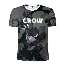 Мужская футболка 3D спортивная с принтом Brawl Stars CROW в Петрозаводске, 100% полиэстер с улучшенными характеристиками | приталенный силуэт, круглая горловина, широкие плечи, сужается к линии бедра | brawl | brawl stars | crow | leon | stars | бравл | бравл старс | браво старс | игра | компьютерная | кров | леон | онлайн | старс