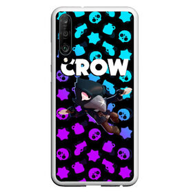 Чехол для Honor P30 с принтом BRAWL STARS CROW в Петрозаводске, Силикон | Область печати: задняя сторона чехла, без боковых панелей | brawl stars | bull | colt | crow | leon | stars | берли | бо | брок | ворон | джесси | динамайк | дэррил | кольт | леон | мортис | нита | пайпер | пенни | поко | пэм | рикошет | спайк | фрэнк | шелли | эль примо