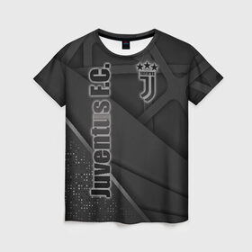 Женская футболка 3D с принтом Juventus F.C. в Петрозаводске, 100% полиэфир ( синтетическое хлопкоподобное полотно) | прямой крой, круглый вырез горловины, длина до линии бедер | calcio | club | cr7 | cristiano ronaldo | dybala | football | full highlights | goals | italia | juventus | napoli | roma | serie a | белый | италия | клуб | форма | черный | ювентус