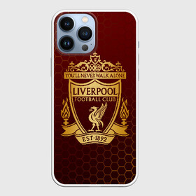Чехол для iPhone 13 Pro Max с принтом LIVERPOOL в Петрозаводске,  |  | Тематика изображения на принте: lfc | liverpool | sport | ynwa | ливерпуль | лфк | спорт