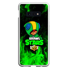 Чехол для Samsung S10E с принтом BRAWL STARS LEON в Петрозаводске, Силикон | Область печати: задняя сторона чехла, без боковых панелей | brawl stars | bull | colt | crow | leon | stars | берли | бо | брок | ворон | джесси | динамайк | дэррил | кольт | леон | мортис | нита | пайпер | пенни | поко | пэм | рикошет | спайк | фрэнк | шелли | эль примо