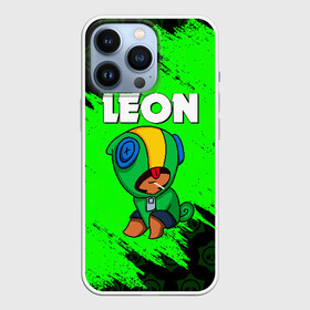 Чехол для iPhone 13 Pro с принтом BRAWL STARS LEON в Петрозаводске,  |  | Тематика изображения на принте: brawl stars | bull | colt | crow | leon | stars | берли | бо | брок | ворон | джесси | динамайк | дэррил | кольт | леон | мортис | нита | пайпер | пенни | поко | пэм | рикошет | спайк | фрэнк | шелли | эль примо