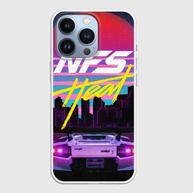 Чехол для iPhone 13 Pro с принтом Need For Speed Heat в Петрозаводске,  |  | Тематика изображения на принте: need for speed | need for speed heat | nfs | nfs heat | outrun | retrowave | synth | synthwave