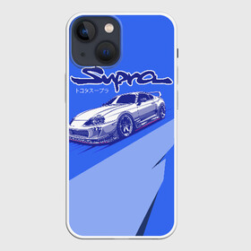 Чехол для iPhone 13 mini с принтом Supra в Петрозаводске,  |  | drag | drift | japan style | jdm | дрифт