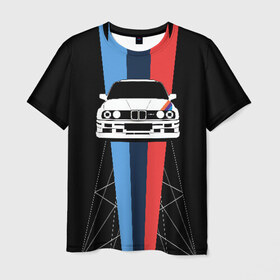 Мужская футболка 3D с принтом BMW в Петрозаводске, 100% полиэфир | прямой крой, круглый вырез горловины, длина до линии бедер | Тематика изображения на принте: auto | bmw | bmw motorsport | im | x5 | x6 | беха | бмв | бэха