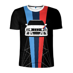 Мужская футболка 3D спортивная с принтом BMW в Петрозаводске, 100% полиэстер с улучшенными характеристиками | приталенный силуэт, круглая горловина, широкие плечи, сужается к линии бедра | Тематика изображения на принте: auto | bmw | bmw motorsport | im | x5 | x6 | беха | бмв | бэха