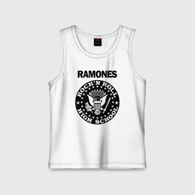 Детская майка хлопок с принтом Ramones в Петрозаводске,  |  | ramone | ramones | группа | джонни | джоуи | ди ди томми | марки | панк | поп | раманес | раманэс | рамон | рамонес | рамонэс | рамоун | рамоунз | рамоунс | рок | хард | хардрок