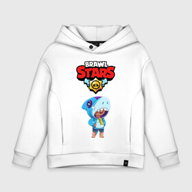 Детское худи Oversize хлопок с принтом BRAWL STARS LEON SHARK в Петрозаводске, френч-терри — 70% хлопок, 30% полиэстер. Мягкий теплый начес внутри —100% хлопок | боковые карманы, эластичные манжеты и нижняя кромка, капюшон на магнитной кнопке | android | brawl stars | colt | crow | games | leon | penny | poco. | shelly | spike | wanted | брав | бравл старс | звезды | игры | мобильные игры | старс