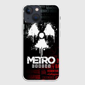 Чехол для iPhone 13 mini с принтом METRO EXODUS в Петрозаводске,  |  | exodus | horror | metro 2033 | metro exodus | sparta | survival | артём | игры | исход | метро | метро 2035 | спарта | спартанцы