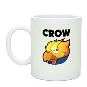 Кружка с принтом BRAWL STARS CROW PHOENIX в Петрозаводске, керамика | объем — 330 мл, диаметр — 80 мм. Принт наносится на бока кружки, можно сделать два разных изображения | android | brawl stars | colt | crow | games | leon | penny | poco. | shelly | spike | wanted | брав | бравл старс | звезды | игры | мобильные игры | старс