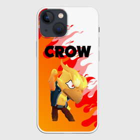 Чехол для iPhone 13 mini с принтом BRAWL STARS CROW PHOENIX в Петрозаводске,  |  | android | brawl stars | colt | crow | games | leon | penny | poco. | shelly | spike | wanted | брав | бравл старс | звезды | игры | мобильные игры | старс