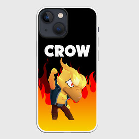 Чехол для iPhone 13 mini с принтом BRAWL STARS CROW PHOENIX в Петрозаводске,  |  | android | brawl stars | colt | crow | games | leon | penny | poco. | shelly | spike | wanted | брав | бравл старс | звезды | игры | мобильные игры | старс