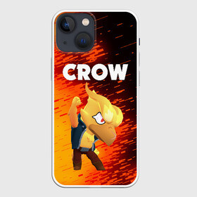 Чехол для iPhone 13 mini с принтом BRAWL STARS CROW PHOENIX в Петрозаводске,  |  | android | brawl stars | colt | crow | games | leon | penny | poco. | shelly | spike | wanted | брав | бравл старс | звезды | игры | мобильные игры | старс