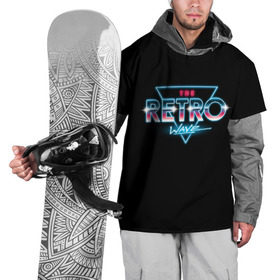 Накидка на куртку 3D с принтом The Retro Wave в Петрозаводске, 100% полиэстер |  | 80 | cyber | game | hotline | hotlinemiami | maiami | music | outrun | retro | retrowave | synth | synthwave | игра | кибер | ретро