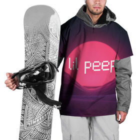 Накидка на куртку 3D с принтом lil peep(Logo) в Петрозаводске, 100% полиэстер |  | cry baby | lil peep | logo | rap | заход солнца | знаменитости. эмо | известный исполнитель | неон | пип | редактируемое лого | реп | розоватый оттенок | рок | рэп | яркий фон