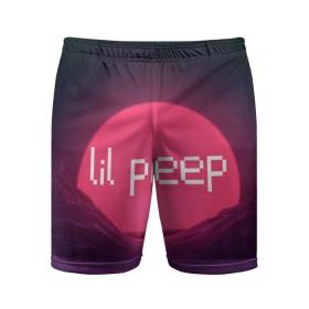 Мужские шорты спортивные с принтом lil peep(Logo) в Петрозаводске,  |  | cry baby | lil peep | logo | rap | заход солнца | знаменитости. эмо | известный исполнитель | неон | пип | редактируемое лого | реп | розоватый оттенок | рок | рэп | яркий фон