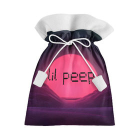 Подарочный 3D мешок с принтом lil peep(Black Logo) в Петрозаводске, 100% полиэстер | Размер: 29*39 см | cry baby | lil peep | logo | rap | заход солнца | знаменитости. эмо | известный исполнитель | неон | пип | редактируемое лого | реп | розоватый оттенок | рок | рэп | яркий фон