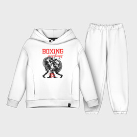Детский костюм хлопок Oversize с принтом Boxing is my therapy в Петрозаводске,  |  | boxing | mike tyson | my therapy | бокс | майк тайсон