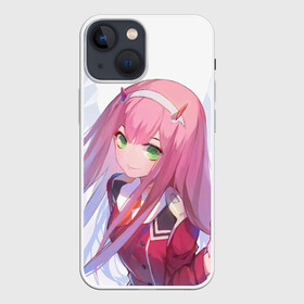 Чехол для iPhone 13 mini с принтом ноль два пальцы в Петрозаводске,  |  | 02 | anime | darling in the franxx | hiro | manga | zero two | аниме | ахегао | любимый во франксе | манга | милый во франксе | ноль два | хиро