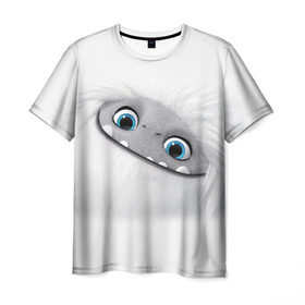 Мужская футболка 3D с принтом ABOMINABLE (Эверест) в Петрозаводске, 100% полиэфир | прямой крой, круглый вырез горловины, длина до линии бедер | abominable | детям | для детей | ети | йети | лу | мультфильм | отвратительный | чудовище | эверест