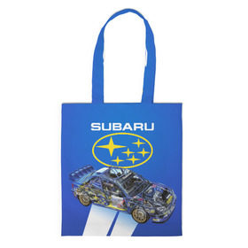 Шоппер 3D с принтом Subaru в Петрозаводске, 100% полиэстер | Плотность: 200 г/м2; Размер: 34×35 см; Высота лямок: 30 см | sti | subaru | subaru impreza | subaru impreza wrx sti | subaru sti | субару | субару импреза
