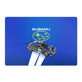 Магнитный плакат 3Х2 с принтом Subaru в Петрозаводске, Полимерный материал с магнитным слоем | 6 деталей размером 9*9 см | sti | subaru | subaru impreza | subaru impreza wrx sti | subaru sti | субару | субару импреза